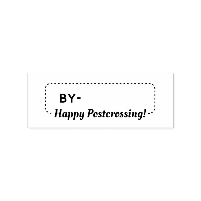 Postcrossing Postcard ID BY Belarus Postcrosser Rubber Stamp (Imprint)