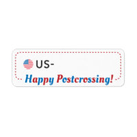 Postcrossing Postcard ID US America Postcrosser ラベ