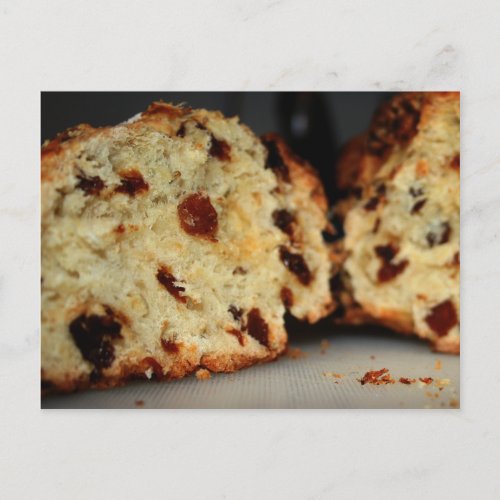 Postcrossing _ raisin bread postcard for foodies