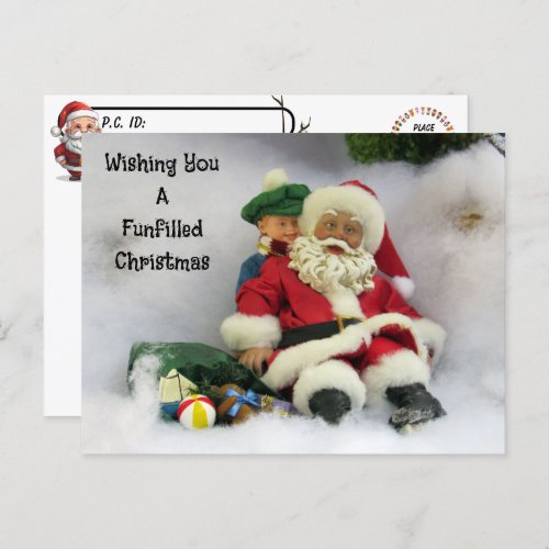 Postcrossing _ Santa Takes a Tumble Postcard