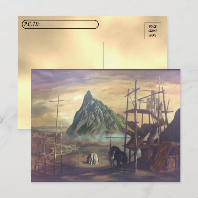 Postcrossing - The Black Horse - John Atherton Postcard (Front/Back)