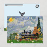 Postcrossing - Traveling Teddy Bears Holiday Postcard