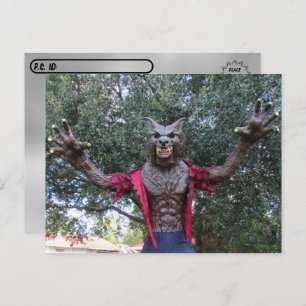 Postcrossing - Werewolf  / Wolf Man Postcard