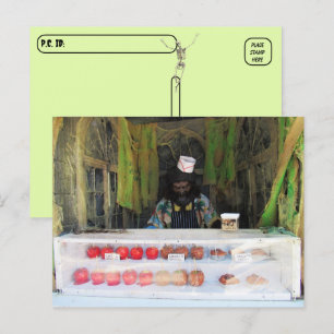 Postcrossing - Werewolf / Wolfman Salesman Postcard