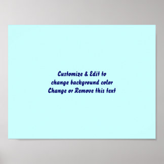 Poster 11" X 8.5" Blank add your image and text