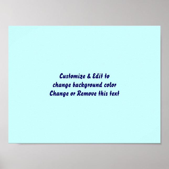 Poster 11" X 8.5" Blank add your image and text (Front)