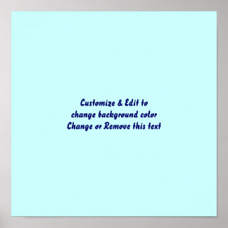 Poster 12" X 12" Blank add your image and text