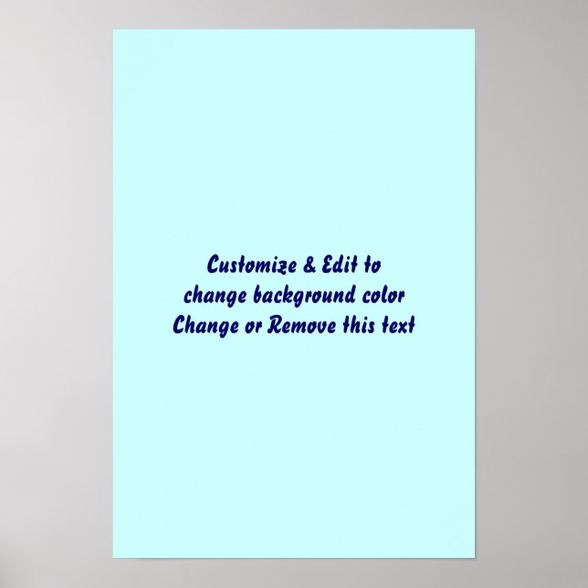 Poster 13" X 19" Blank add your image and text (Front)