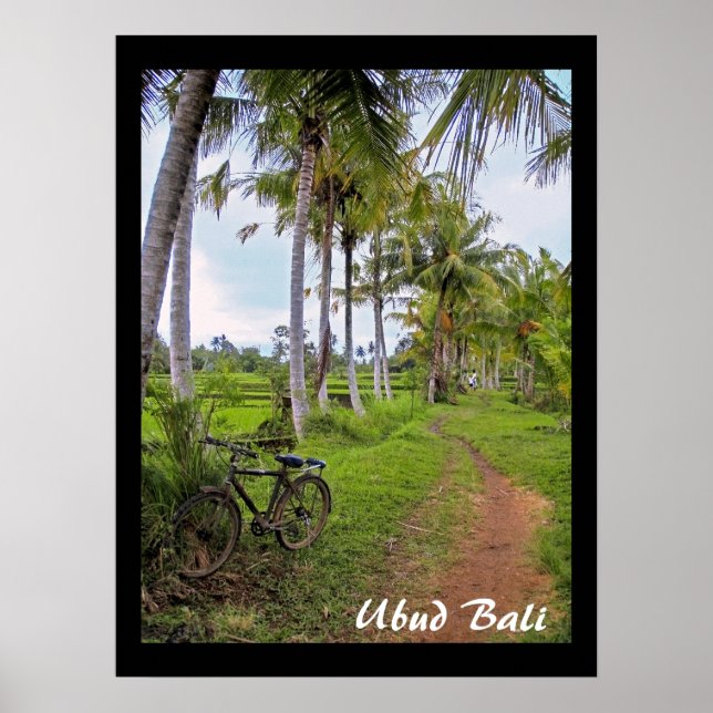 Poster  (18" x 24")  Ubud Bike Bali (Front)