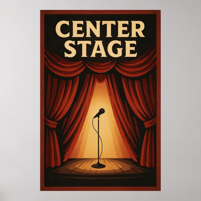 Poster 20, Center Stage, Vintage (Front)