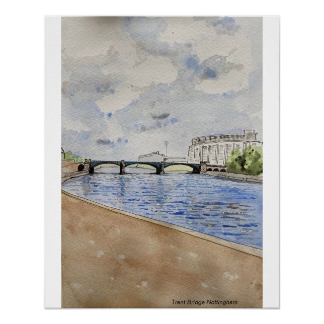 Poster 20"x25"  Trent Bridge Nottingham  (Front)