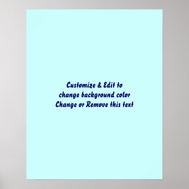 Poster 20" X 16" Blank add your image and text (Front)