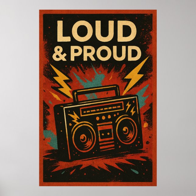 Poster 21, Loud and Proud, Vintage (Front)