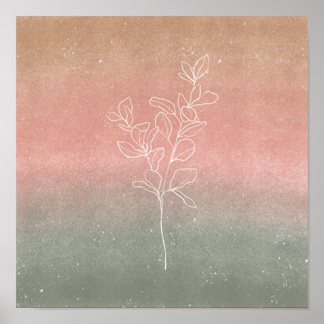 Poster 30.5cm x 30.5cm - Leaves (Front)