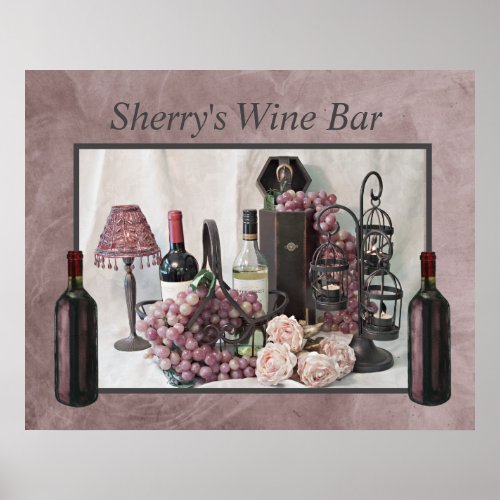 Poster 30 x 24  Sherrys Wine Bar