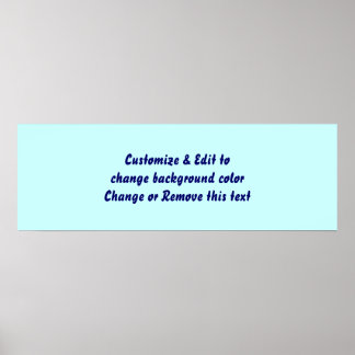 Poster 36" X 12" Blank add your image and text