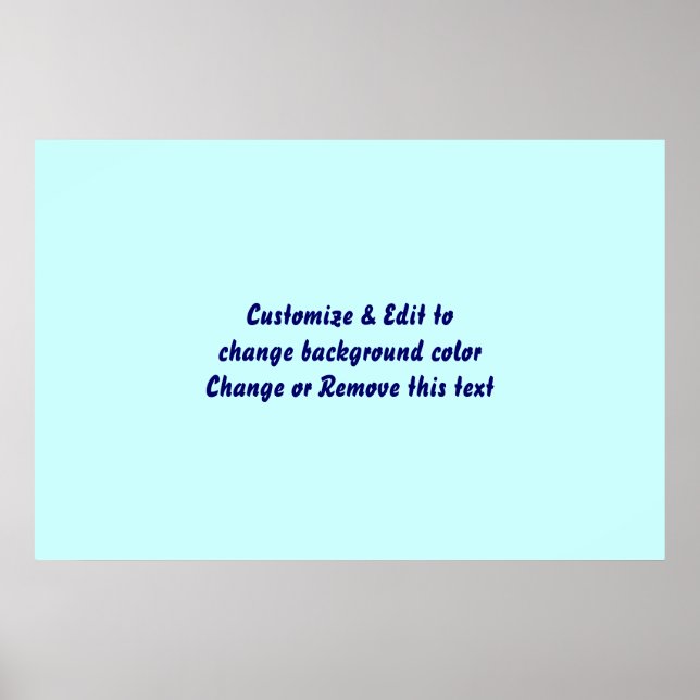 Poster 36" X 24" Blank add your image and text (Front)