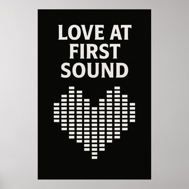 Poster 37, Love at First Sound, Vintage Art (Front)