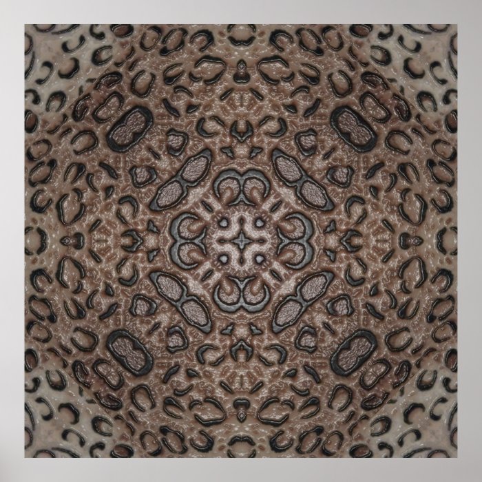 Poster (3D Leopard Kaleidoscope)