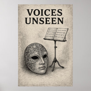 Poster 47, Voices Unseen, Vintage Art
