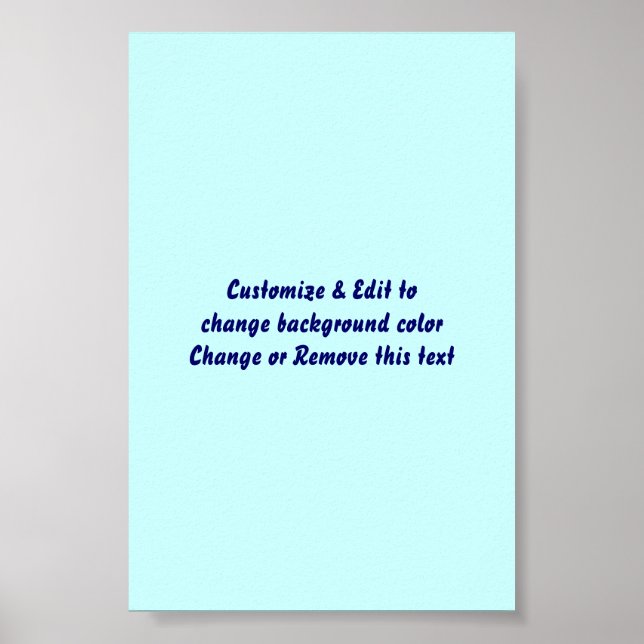 Poster 4" X 6" Blank add your image and text (Front)