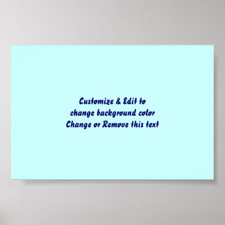 Poster 6" X 4" Blank add your image and text