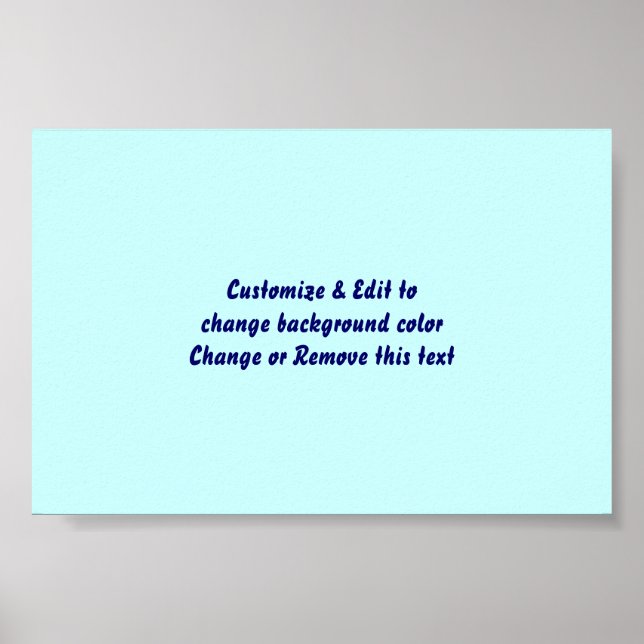 Poster 6" X 4" Blank add your image and text (Front)