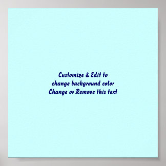 Poster 6" X 6" Blank add your image and text