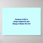Poster 7&quot; X 5&quot; Blank Add Your Image And Text at Zazzle