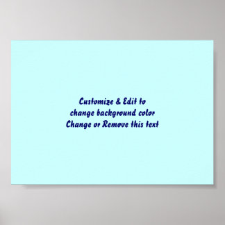 Poster 7" X 5" Blank add your image and text