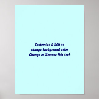 Poster 8.5" X 11" Blank add your image and text