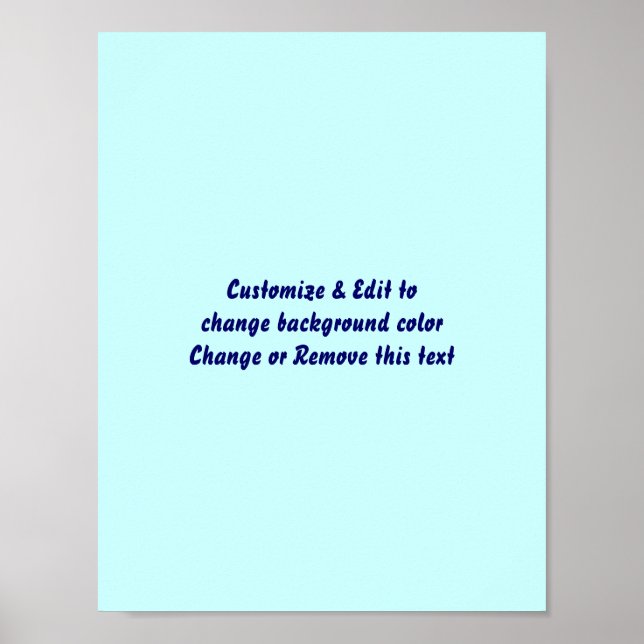 Poster 8.5" X 11" Blank add your image and text (Front)