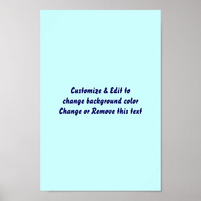 Poster 8" X 12" Blank add your image and text (Front)