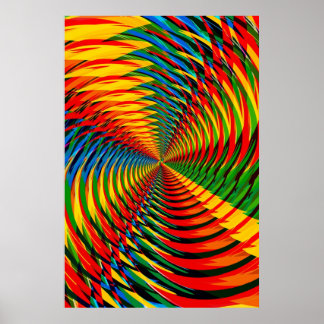 Poster: Abstract / Psychedelic Radial Pattern Poster