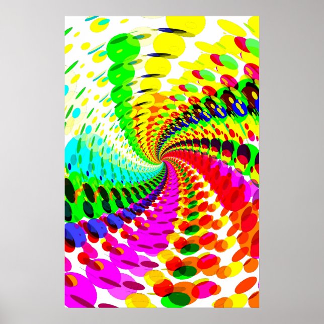 Poster: Abstract / Psychedelic Spiral Poster (Front)