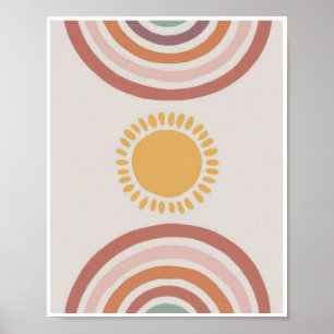 Poster Abstract Rainbow Kids Prints Wall Decor