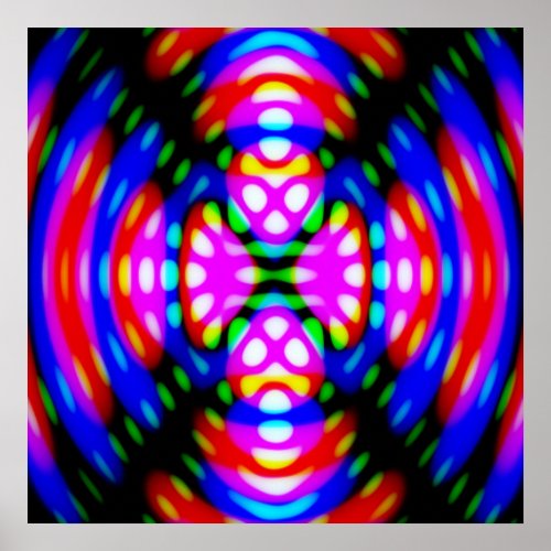 Poster Abstract Trippy Psychedelic Colorful Image