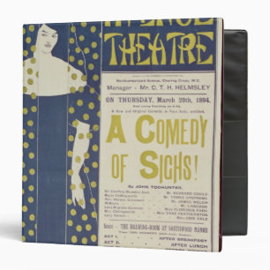 Poster advertising A Comedy of Sighs 3 Ring Binder