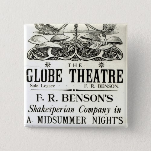 Poster advertising A Midsummer Nights Dream Button