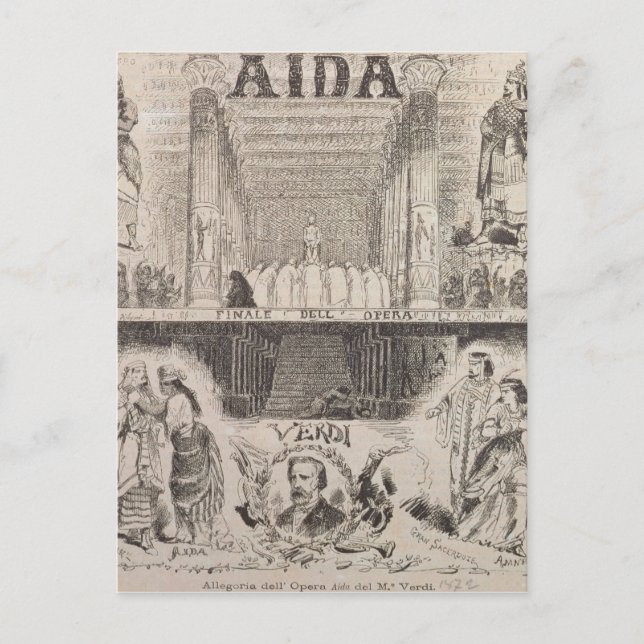 Poster advertising a performance postcard (Front)