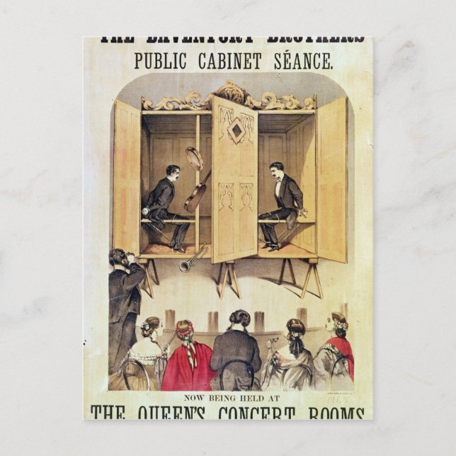 Poster advertising a psychic performance postcard (Front)