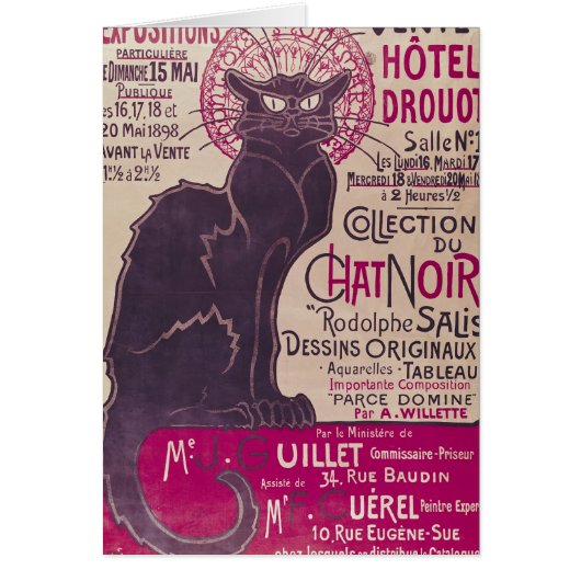 Poster advertising an exhibition cards (Front)