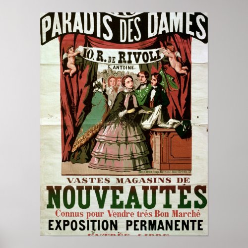 Poster advertising Au Paradis des Dames