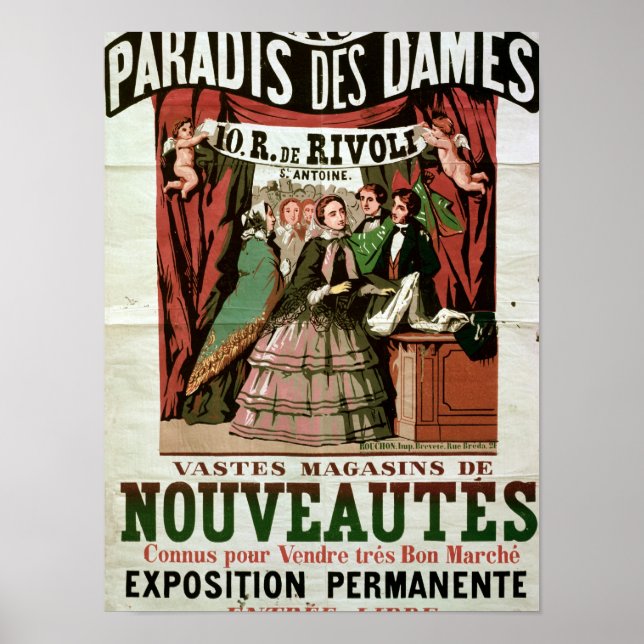 Poster advertising 'Au Paradis des Dames' (Front)
