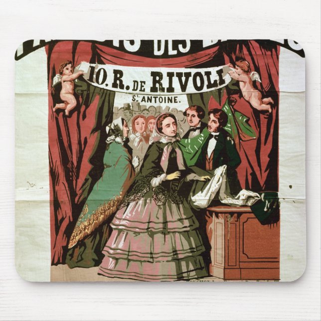 Poster advertising 'Au Paradis des Dames' Mouse Pad (Front)