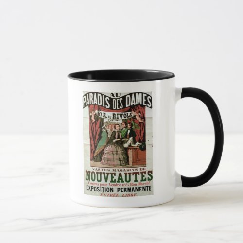 Poster advertising Au Paradis des Dames Mug