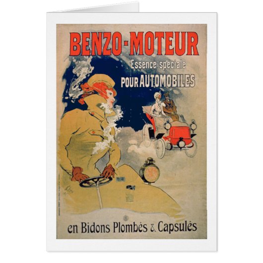 Poster advertising 'Benzo-Moteur' Motor Oil Especi (Front)