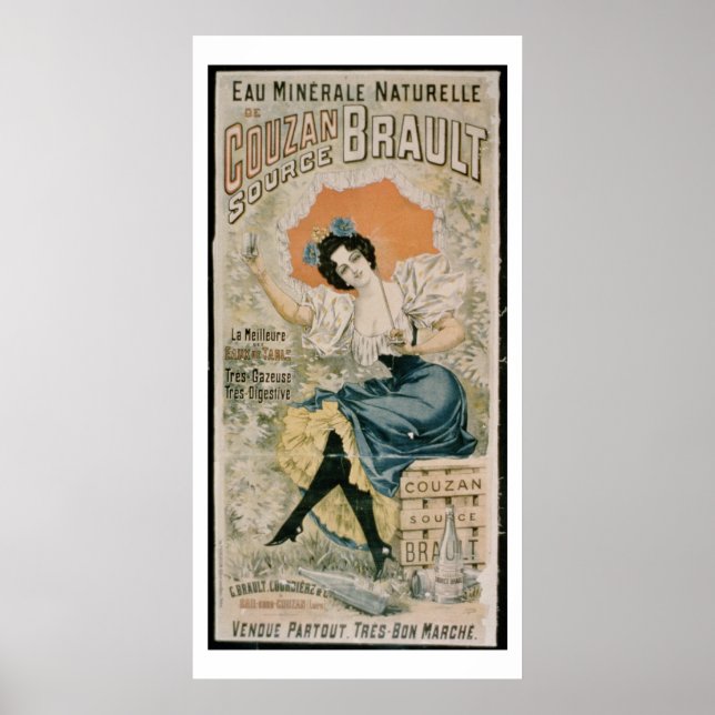 Poster advertising 'Brault Natural Mineral Water f (Front)