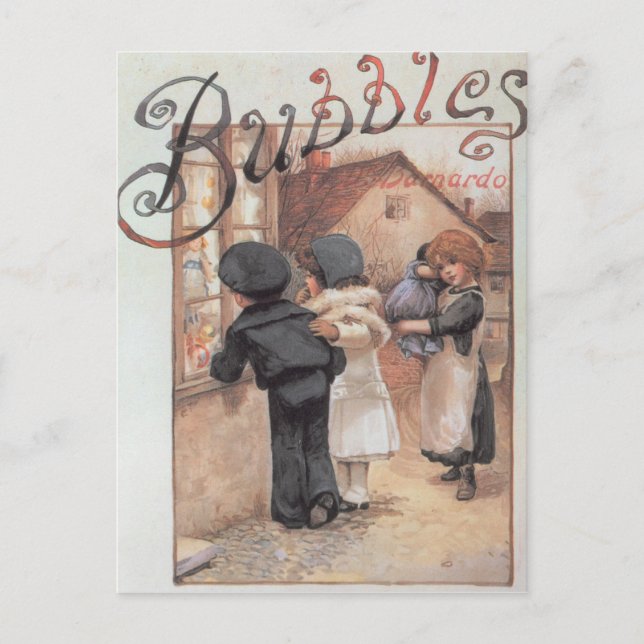 Poster advertising 'Bubbles' magazine Postcard (Front)