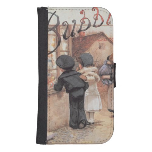 Poster advertising Bubbles magazine Wallet Phone Case For Samsung Galaxy S4